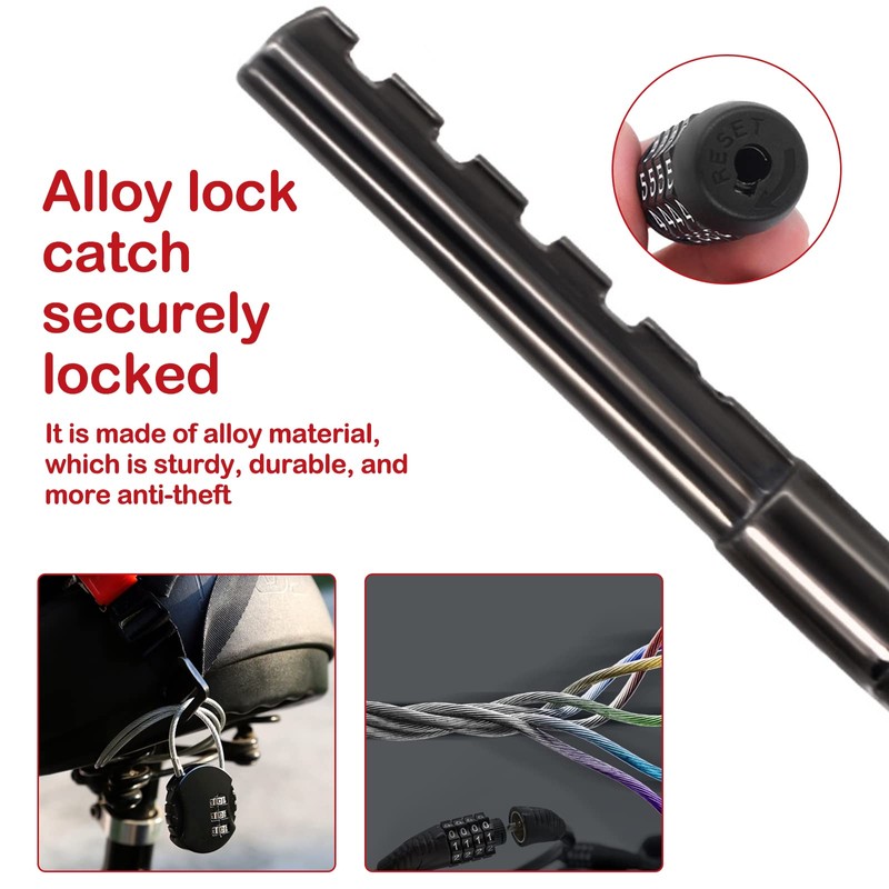 Luokeily 2 Pack Padlock, Combination Padlock Code for Backyard Fence