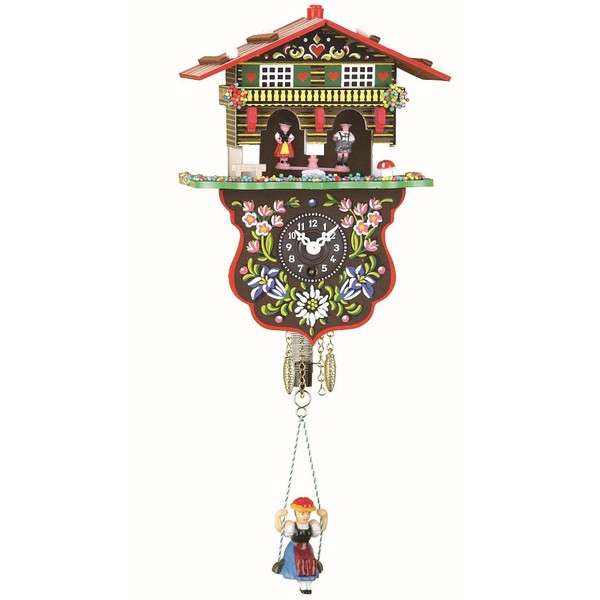 Trenkle Black Forest Clock Swiss House Weather House TU 808 S
