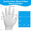 4 pares de guantes blancos, guantes de algodón transpirables para