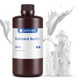 ANYCUBIC ANYCUBIC Upgraded Standard 3D Printer Resin, 405nm SLA Fast UV-Curing Resin, High Precision & Rapid Photopolymer for 8K Capable LCD/DLP/SLA 3D Printing (White, 1000g)