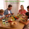 SURETIVIAN 4 Pack Glass Salad Mason Jars with Lids for