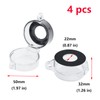 Antrader 4-Pack Protective Cover Round Push Button Switch Protector Clear