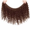 Color #4 Bundle Dark Brown Deep Wave Human Hair Bundles