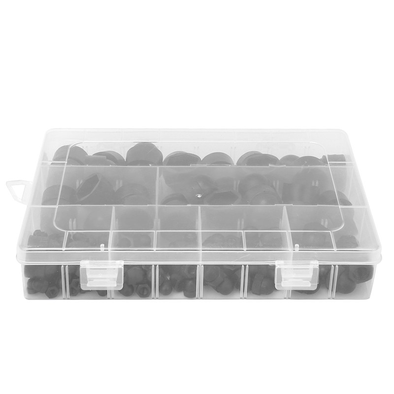 145pcs Nylon Plastic Hex Nut Cover Bolts Protection Cap M4