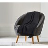 EHC Waffle Cotton Woven Arm Chair Sofa Single Throw 1