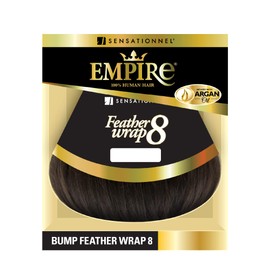 Sensationnel Empire Bump weaving hairextension - all human hair short feather weave styling bump hair extension for women - Empire human hair HWEFE8 Feather Wrap 8 inch (30)