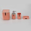 Hosoncovy 4 PCS Bathroom Accessory Set Bathroom Container Set with