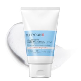 Illiyoon Ceramide Ato Concentrate Cream | Hidratante para piel seca y sensible, hidratación duradera de 100 horas, para cara y cuerpo, suave para bebés, reparación de barrera de humedad, certificado