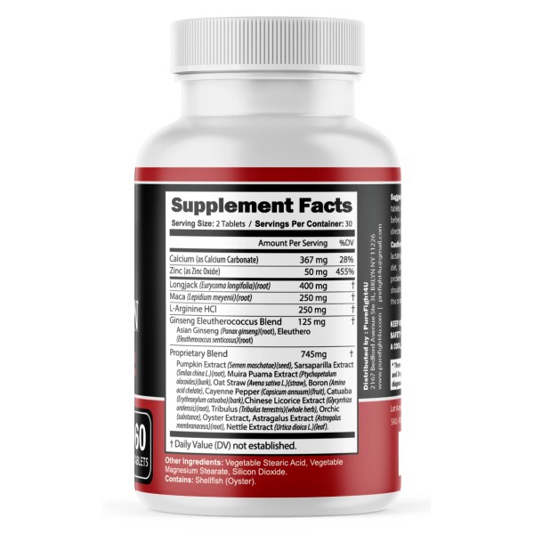 PUREFIGHT4U Proman XL Vitality and Energy Support Nutritional Supplement, 6