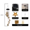Solar Wind Chimes for Outside,Sun and Moon Wind Chime for