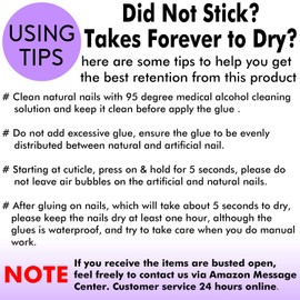 Nail Glue for Acrylic Nails - Nail Glue for Press On Nails, 8 Pcs BTArtbox Adhesive Super Bond for Fake Nails Tips Long Lasting, 0.07 oz