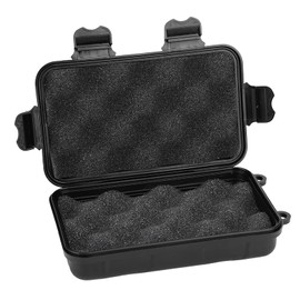VGEBY EDC Outdoor Survival Waterproof Equipment Sealed Box Dustproof Pressure Resistant (Black)