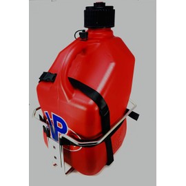 Jungle Jim's 5 Gallon Gas Can Holder Utility Lawn and Landscape Gas Can Rack Mounting Bracket Kit with Support Straps