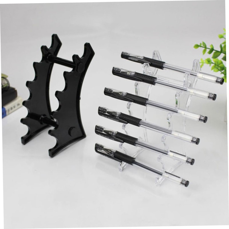 Healeved 2pcs Makeup Brush Holder Display Stand Slots Organizer for