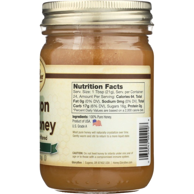 Glorybee, Honey Raw Oregon Local, 18 Ounce