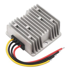 DROK 120W 10A DC to DC Waterproof Club Car Voltage Reducer, 24-60V 36V 48V to 12V Buck Converter Step Down Voltage Converter, Golf Cart Power Module Voltage Regulator Transformer, Solar Panel DIY