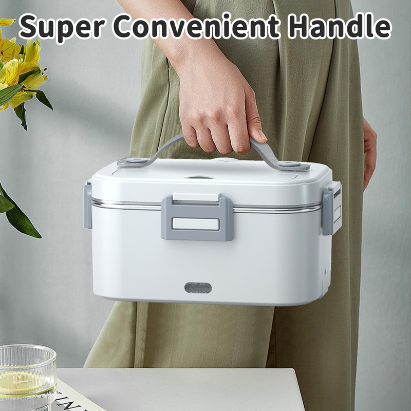 Electric Heated Lunch Box for Adults with 2 Pack 1.8L