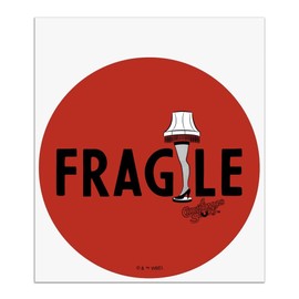 A Christmas Story Fragile Type Automotive Car Window Locker Circle Bumper Sticker