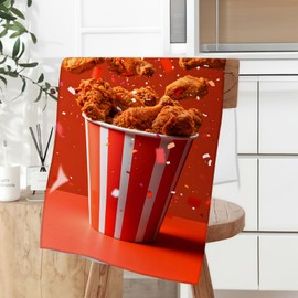 Zeleda Chicken Nugget Hand Towel for Bathroom 2 Pack, Soft Microfiber Face Towels for Bath, Kitchen, Spa, and Gym, Decorative Absorbent Polyester Towels, Perfect for Home or Hotel Decor 14x28 in