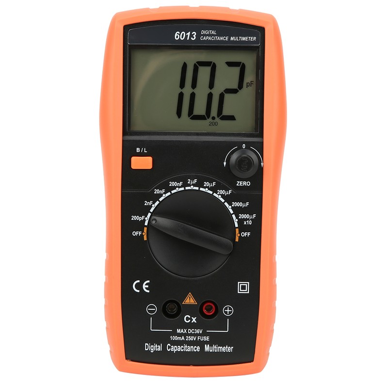 6013 Digital Multimeter Capacitance 20000uF Meter Manual Range Capacitance Tester