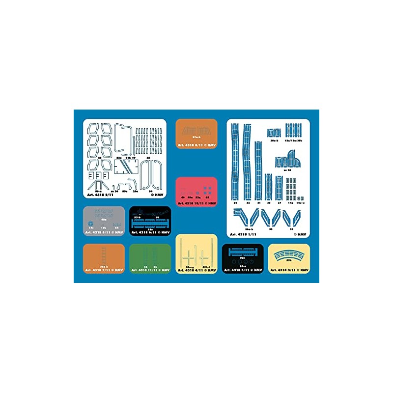 HMV 4318 Lasercut Detail Kit for Elbe 3