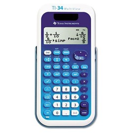 Texas Instruments New Office Free Cover Solar Scientific TI-34 MultiView Calculator