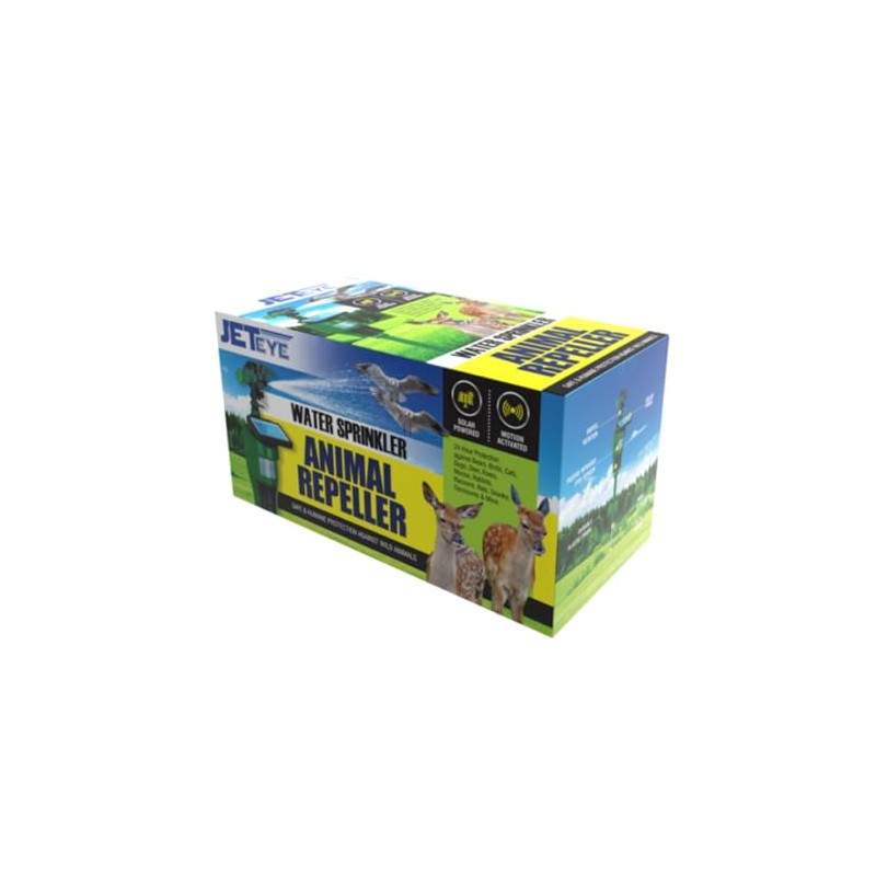 The Environmental Factor JetEye Solar-Powered, Motion-Activated Animal Repeller Water Jet