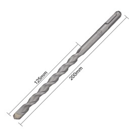 uxcell Masonry Drill Bit 12mm x 200mm Carbide Tipped Rotary Hammer Bit Round Shank 270mm Drilling for Impact Drill