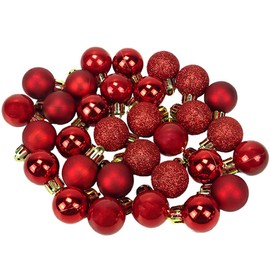 BJ-SHOP Christmas Baubles, Christmas Tree Baubles, 4 cm, 24 Pieces/Box, Christmas Tree Baubles, Tinsel Door, Wall Hanging, Ornaments, Decorations, Tree, Decorative Baubles, Holiday, Wedding Supply