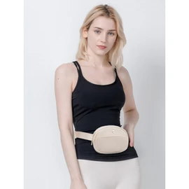 WESTBRONCO Fanny Packs for Women Men, Belt Bag with 4 Zipper Pockets, Fashion Waist Packs, Lightweight Crossbody Bags with Adjustable Strap for Workout/Running/Hiking, B-Beige, Small, Beige