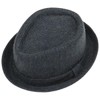 Lipodo Diamond Crown Herringbone Wool Hat Women/Men - Pork Pie