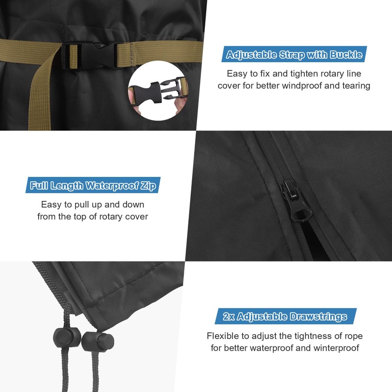 VANSHEIM Rotary Dryer Washing Line Cover - Clothes Airer Protective