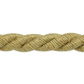 Trims by the Yard Savannah 3/8" Twisted Cord Versatile Trim for DIY Crafts Picture Frames Home Decor and Fashion Items, 5-Yard Cut, Natural