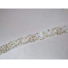 Handmade Horsehair bridal belt, rhinestone bridal belt rhinestone beaded bridal belt sash
