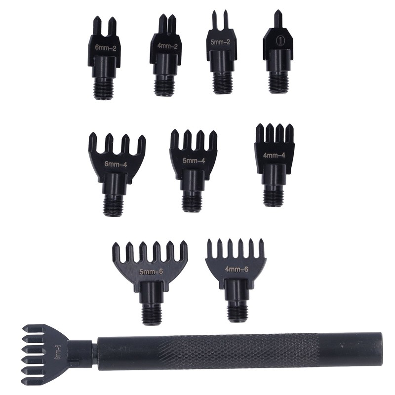 Leather Hole Punch 10 Punch Tips High Carbon Steel Wear