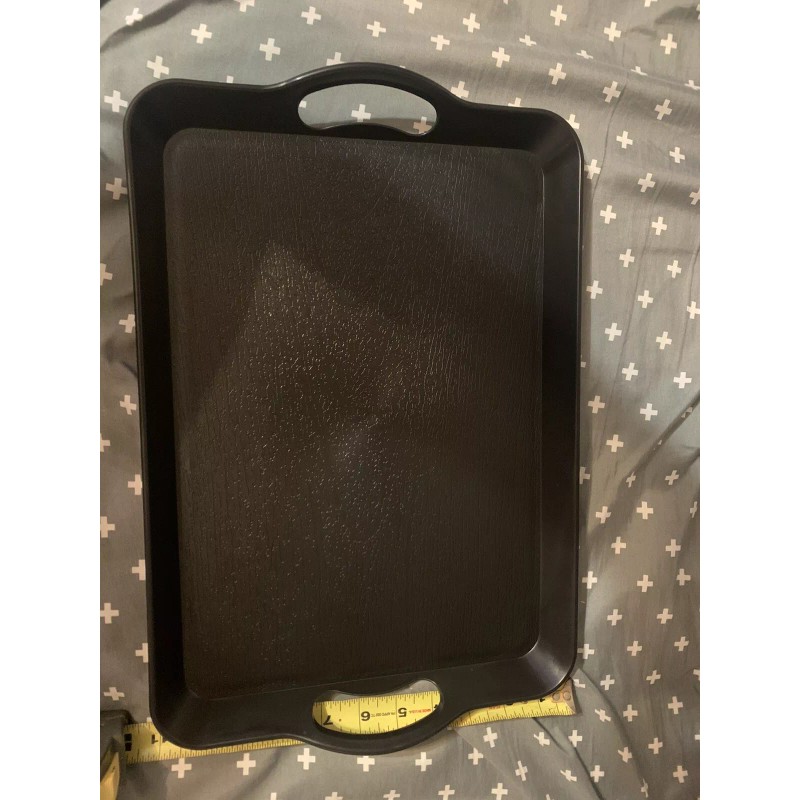 Plastic Tray with Handles, 3 Pack Plastic Tray with Handles