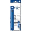 STAEDTLER 100J-2B Jumbo Mars Lumograph Jumbo Pencils, Hexagonal Shape, High