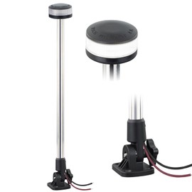 CLGMarine Stern Lights,Navigation Lights,Led All Around Anchor Light,Folding Base,USCG Certified 2NM, For Boat,Yacht,Pontoon,Fishing Boat 24 Inches