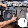 2 Sets Radiator Fan Zip Ties Clips Fan Mounting Kit,