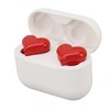 Heart Shaped Earbuds, Noise CancellingEarphones, HiFi Stereo, Long Battery Life,