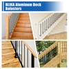 BLIKA 65 Pack Adjustable Baluster Connectors for Round Aluminum Balusters,
