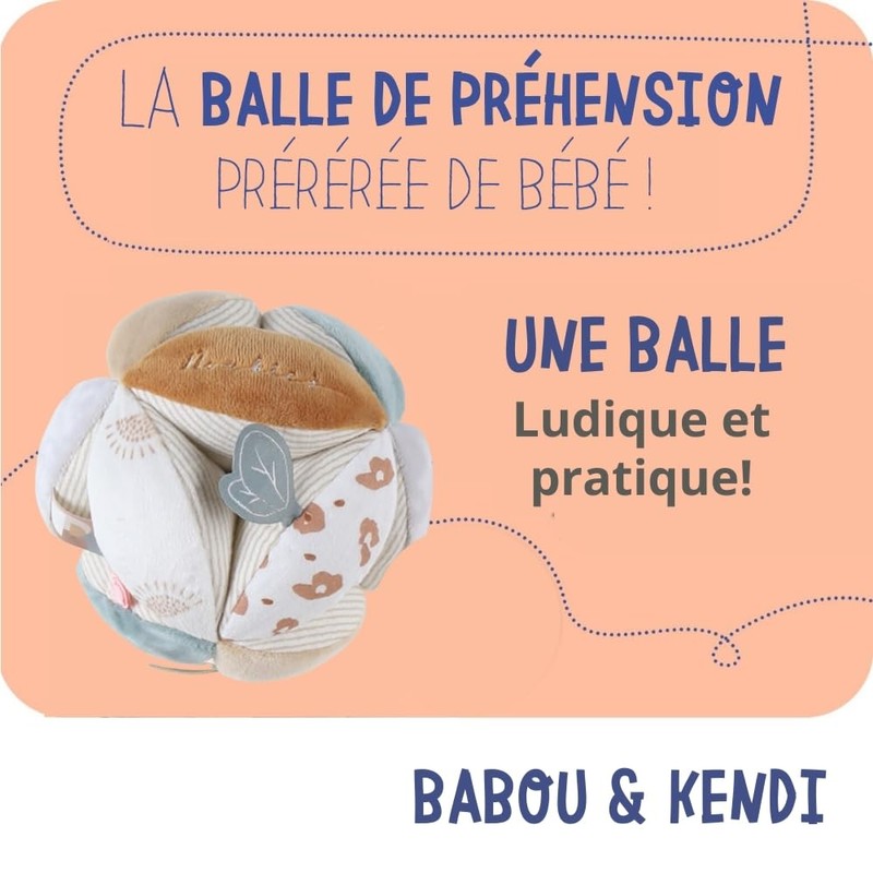 Noukie's - Palla di presa multicolore - Babou & Kendi