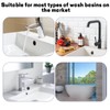 2PCS Black Overflow Ring,Sink Overflow Cover,Bath Overflow Cover Replacement Round