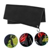 BESPORTBLE 2pcs Portable Golf Ball Towel Black Microfiber Wipes for