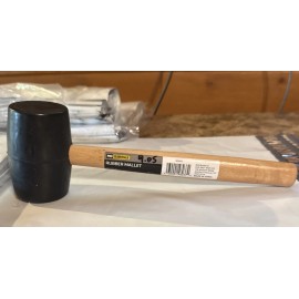 Pro Essentials 16 Ounce Rubber Mallet With Wood Handle Pro Essentials