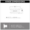 Franklin Brass Hammercraft (10-Pack) Cabinet Hinges Flush Mount 'H' for