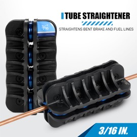 SMOTIVEPRO 3/16 Inch Brake Line Straightening Tool, Handheld Tubing Straightener for Fuel Lines, Copper, Nickel-Copper, and Aluminum Coils