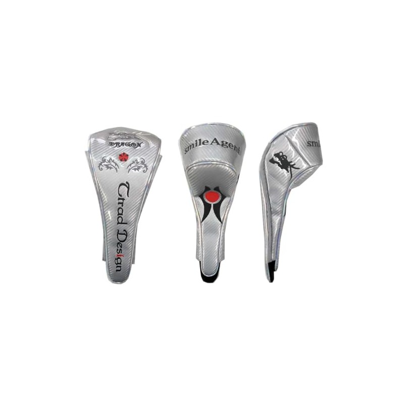 sadhc521D Golf Driver Dragon Dragon Headcover (Silver)