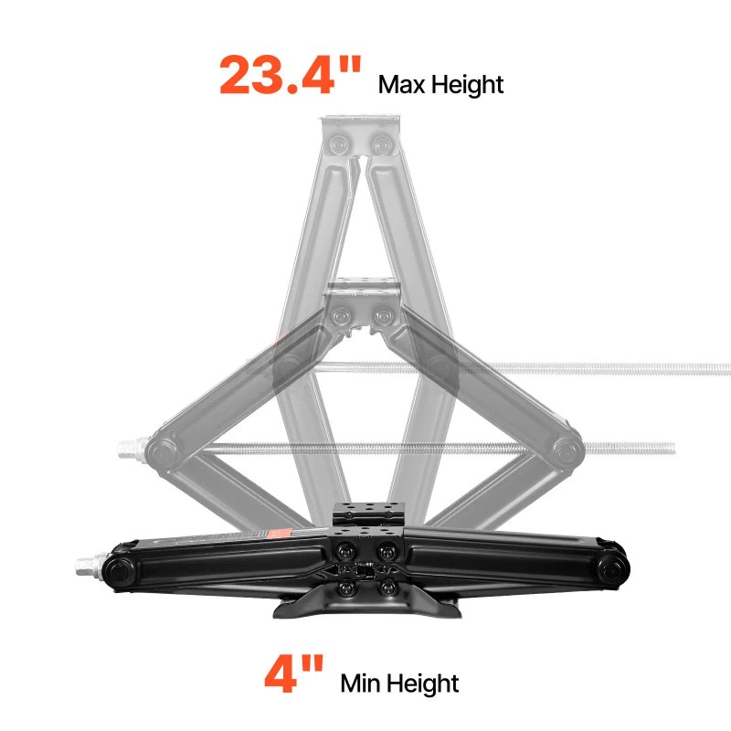 "6500 Lbs RV Scissor Jacks Set of 2-4-23.4 Stabilizer Leveling