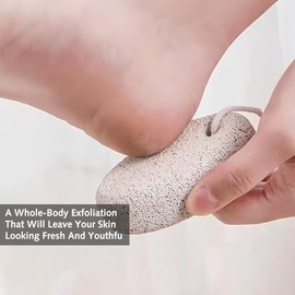 DILUSILK 2 Pcs Pumice Stone for Feet and Hands C Foot Scrubber for Dead Hard Skin Removal C Natural Foot File and Callus Remover for Exfoliation